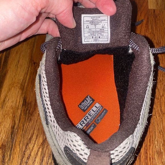 Merrell Moab Waterproof Hiking Shoe Boot, Dusty Olive, size 9.5 women’s -EUC - Picture 8 of 9